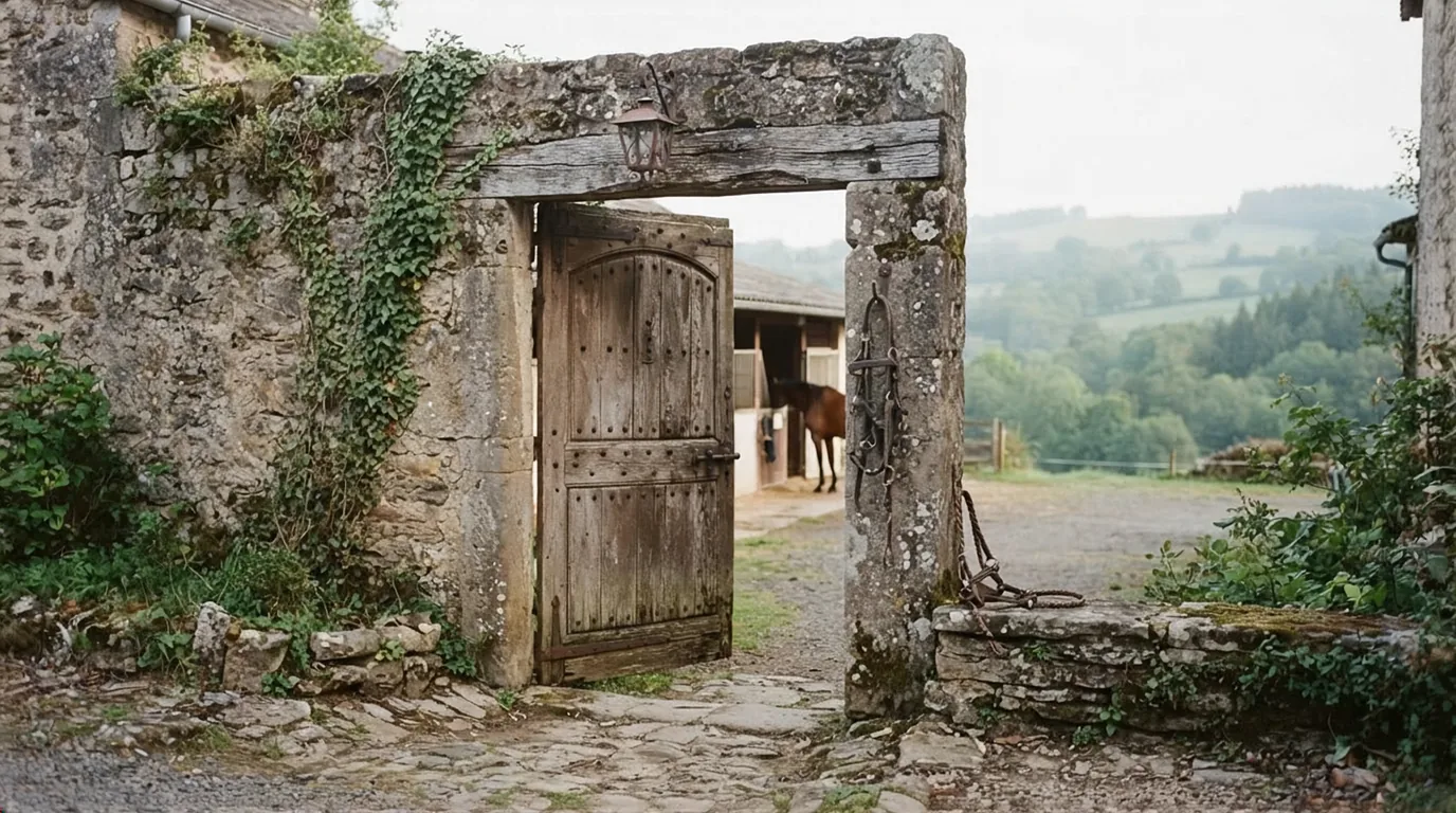 Entrée du L'écurie des 3 Saints, centre équestre à Les Trois-Saints