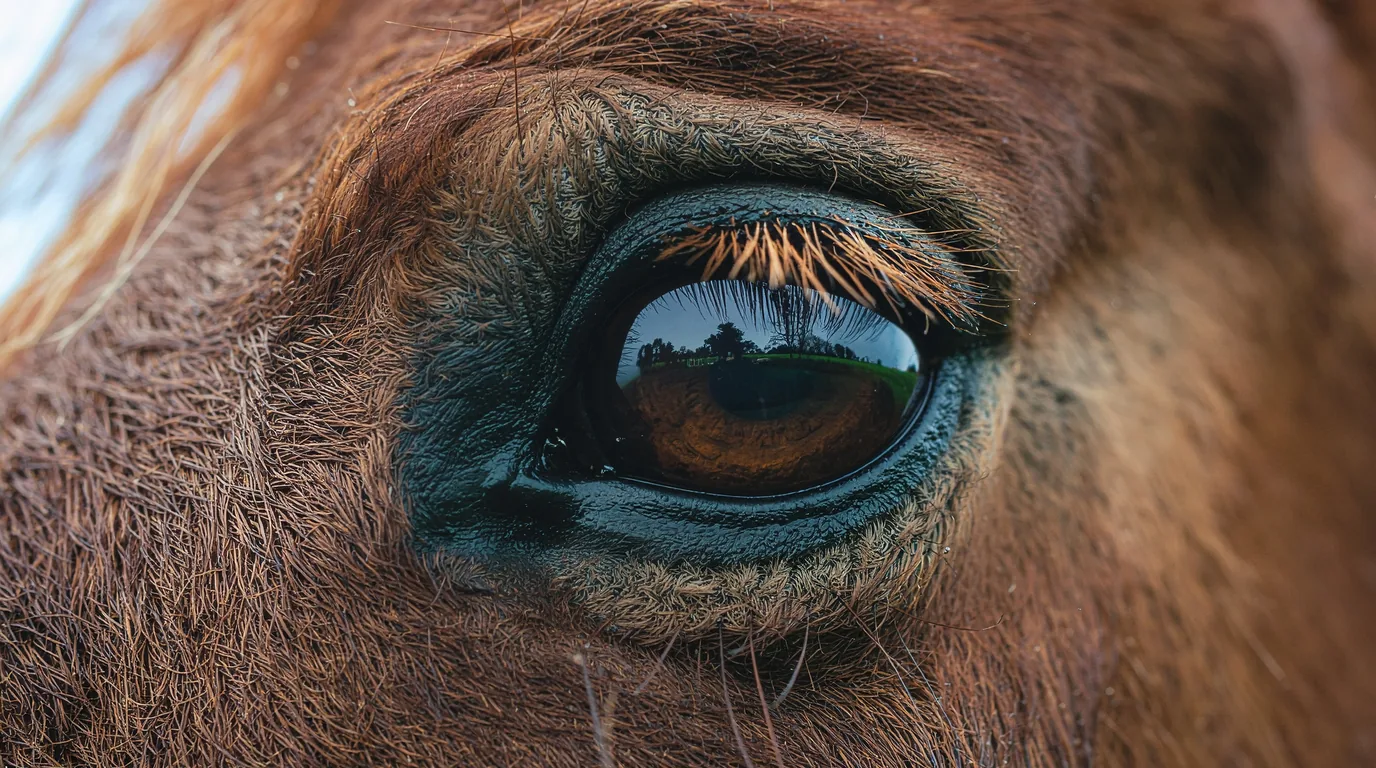 Un regard de cheval au L'écurie des 3 Saints, Les Trois-Saints